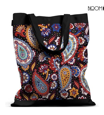 Midnight Paisley Tote
