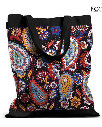 Midnight Paisley Tote