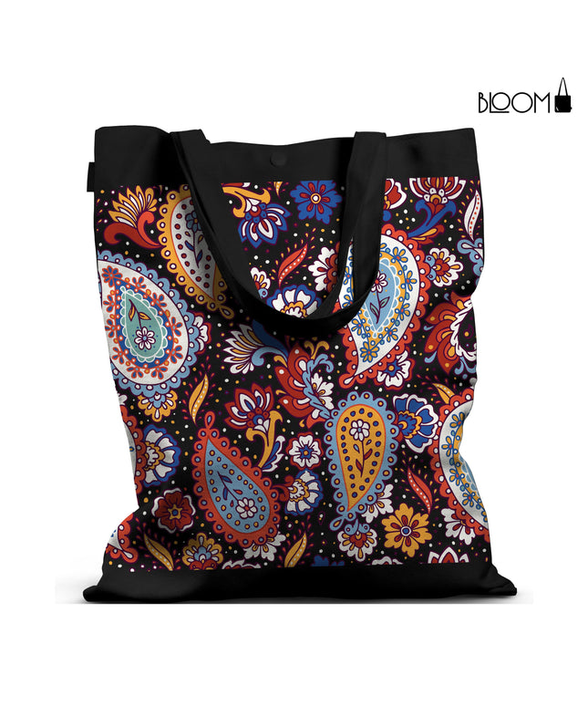 Midnight Paisley Tote