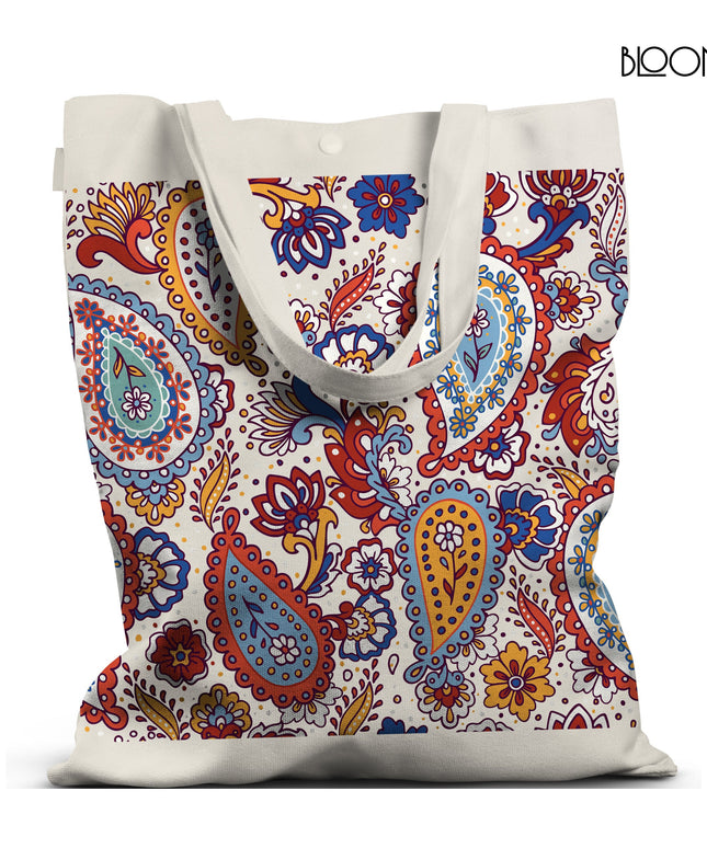 Midnight Paisley Tote