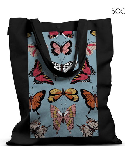 Noir Butterfly Dream Tote Bag