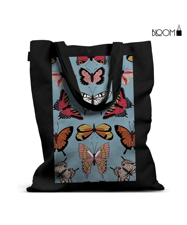 Noir Butterfly Dream Tote Bag