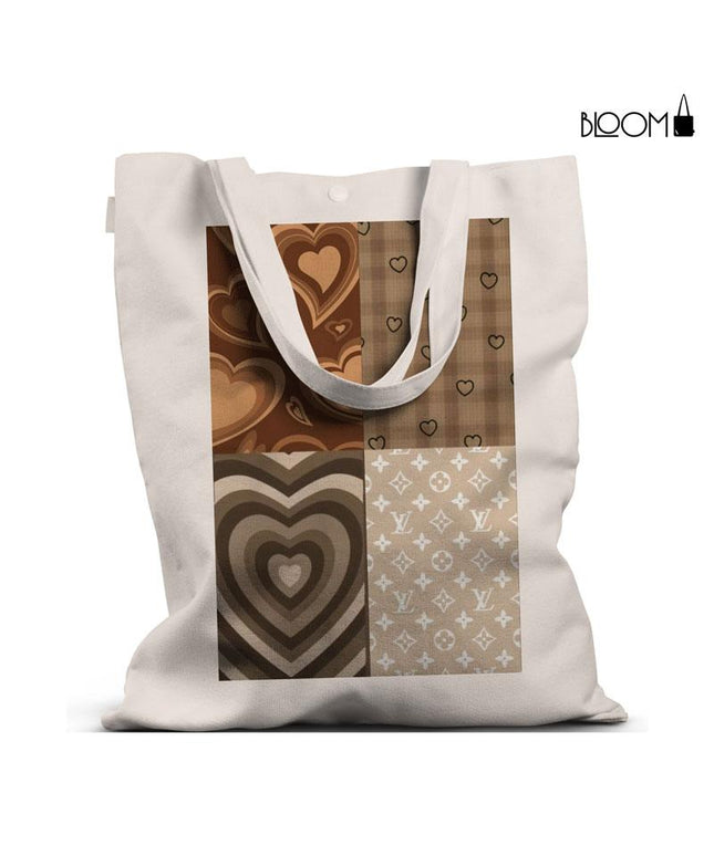 Retro Love Patchwork Tote