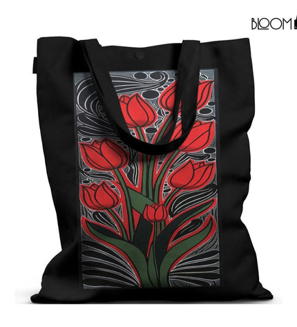 Fiery Lotus Bloom Tote