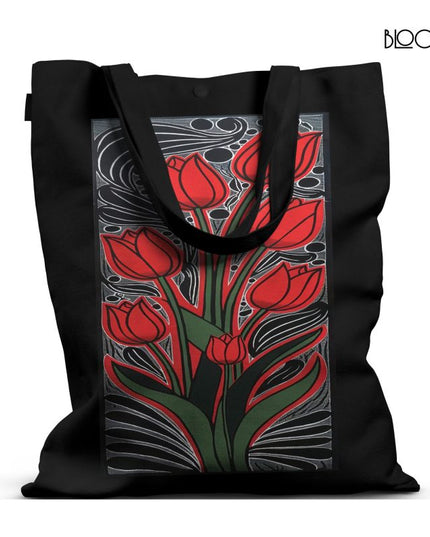 Fiery Lotus Bloom Tote