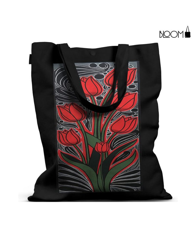 Fiery Lotus Bloom Tote