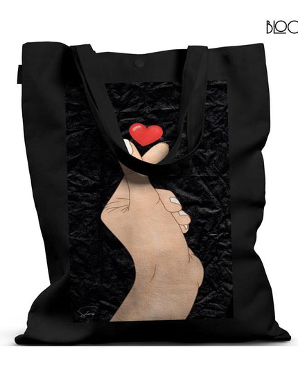 Minimalist Love Gesture Tote Bag