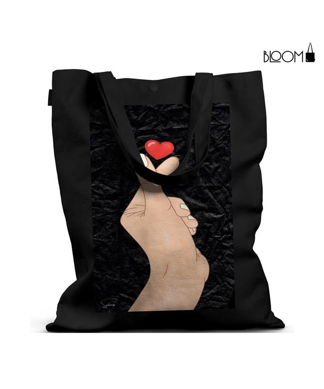 Minimalist Love Gesture Tote Bag