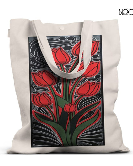 Fiery Lotus Bloom Tote