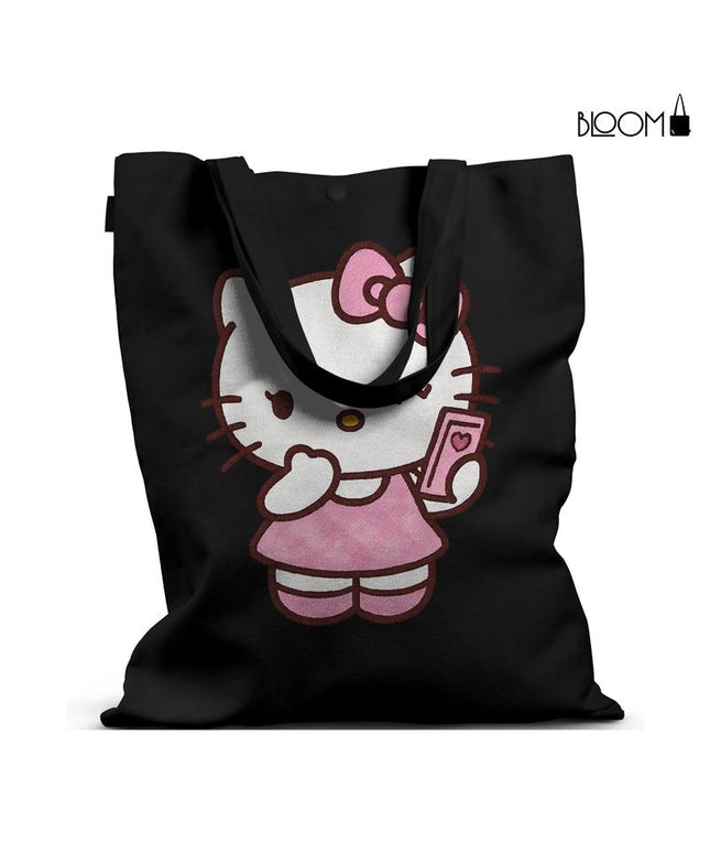 Hello Kitty Pink Text – Pastel Aesthetic Tote Bag