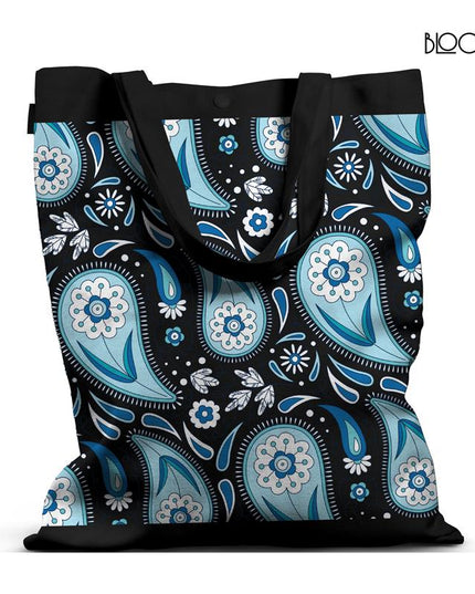 Azure Paisley – Blue Floral Pattern