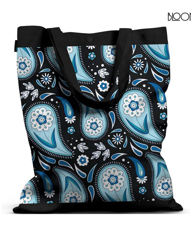 Azure Paisley – Blue Floral Pattern