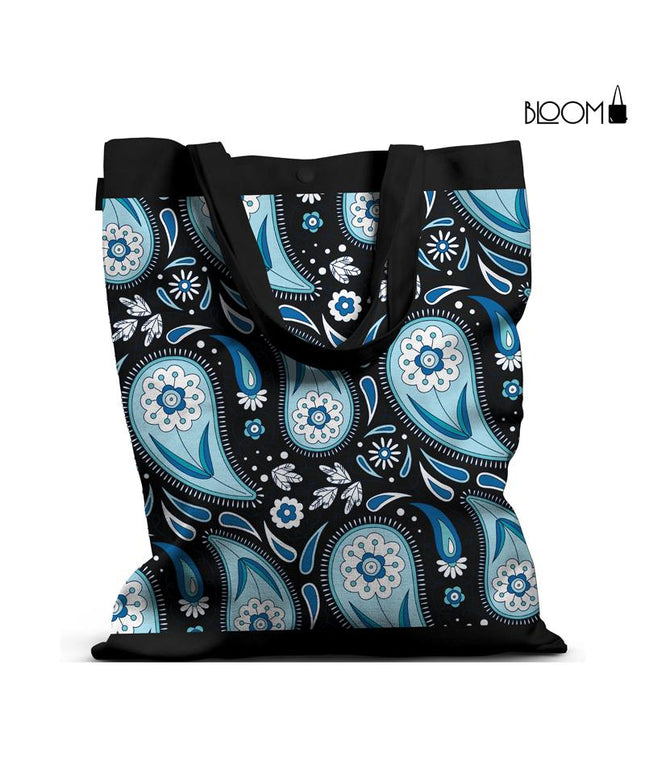 Azure Paisley – Blue Floral Pattern