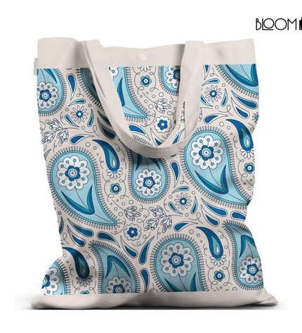 Azure Paisley – Blue Floral Pattern