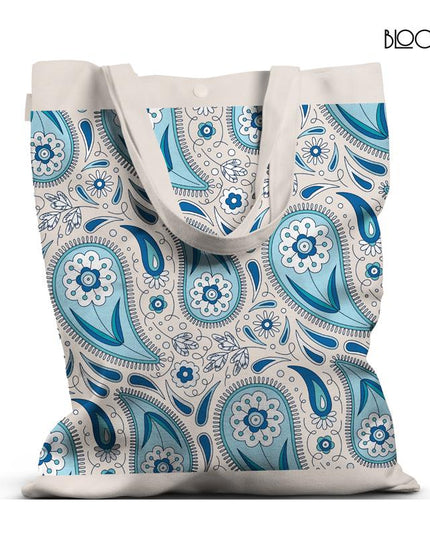 Azure Paisley – Blue Floral Pattern