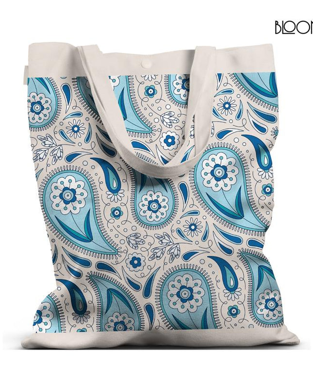 Azure Paisley – Blue Floral Pattern