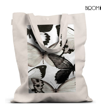 Frosted Wings Butterfly Tote Bag