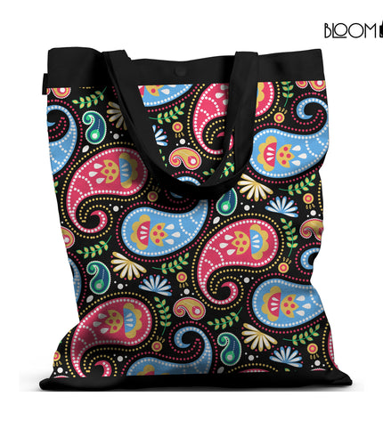 Carnival Bloom Paisley Tote