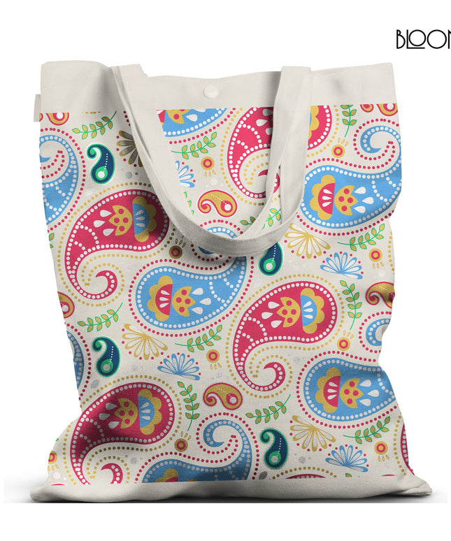 Carnival Bloom Paisley Tote