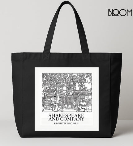 Bloom Large Tote – Shakespeare & Company design.