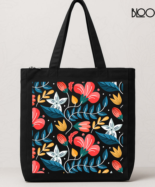 Spring Petals Pattern Tote