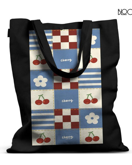Blue Cherry Tote Bag