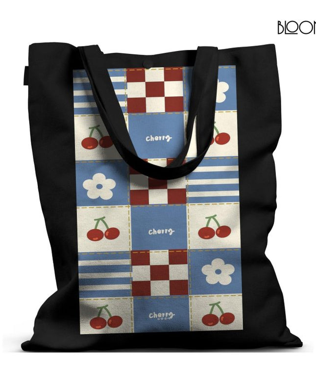 Blue Cherry Tote Bag