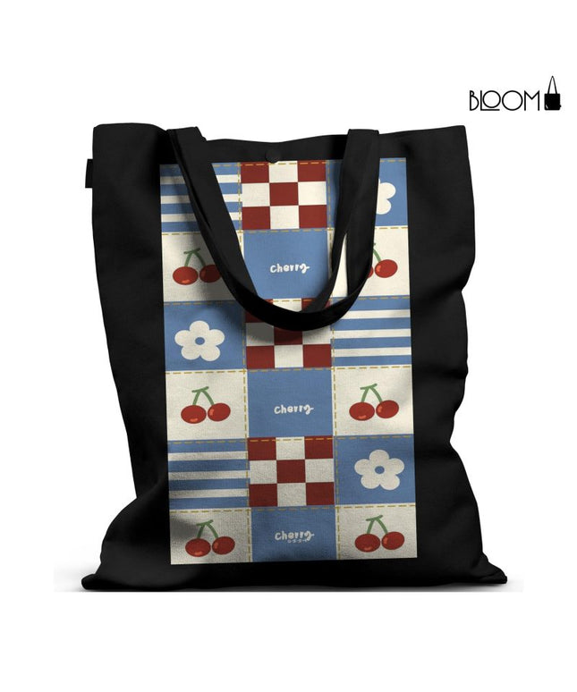 Blue Cherry Tote Bag