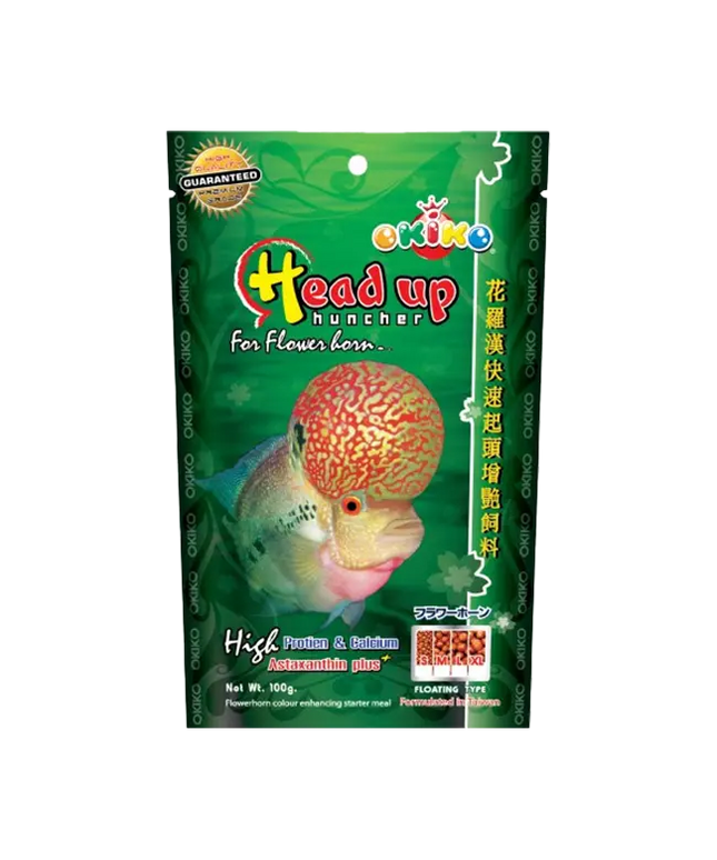 Okiko HeadUp Huncher Flowerhorn Fish Food (100gm)
