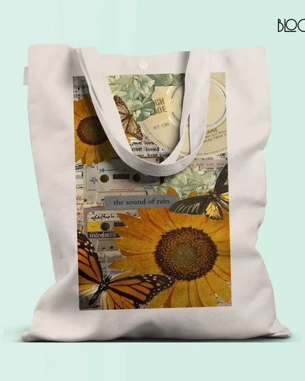 Sunflower And Butterfly