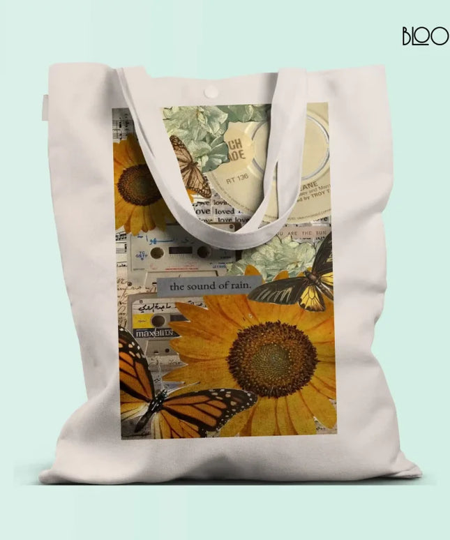 Sunflower And Butterfly