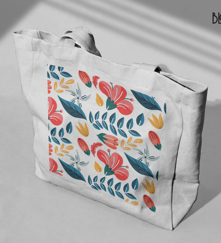 Spring Petals Pattern Tote