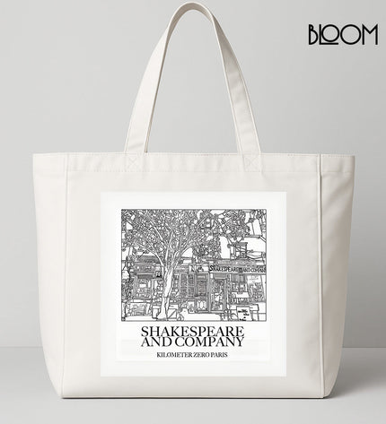 Bloom Large Tote – Shakespeare & Company design.