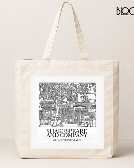 Bloom Large Tote – Shakespeare & Company design.