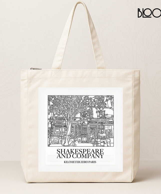 Bloom Large Tote – Shakespeare & Company design.