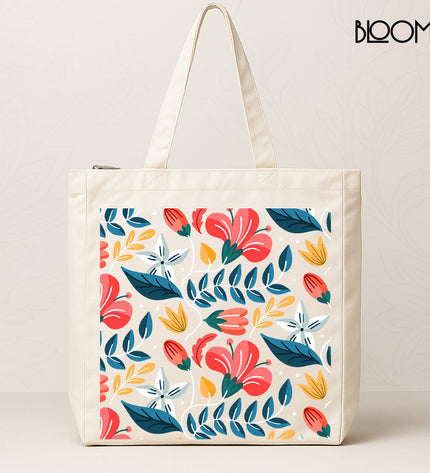 Spring Petals Pattern Tote
