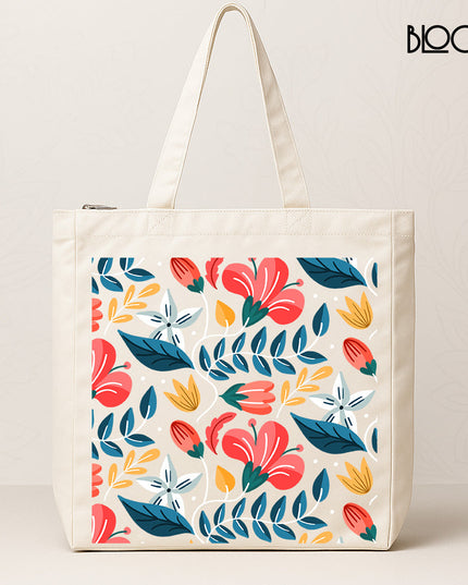 Spring Petals Pattern Tote