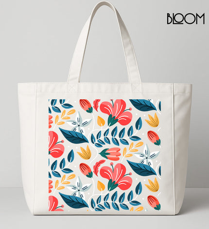 Spring Petals Pattern Tote