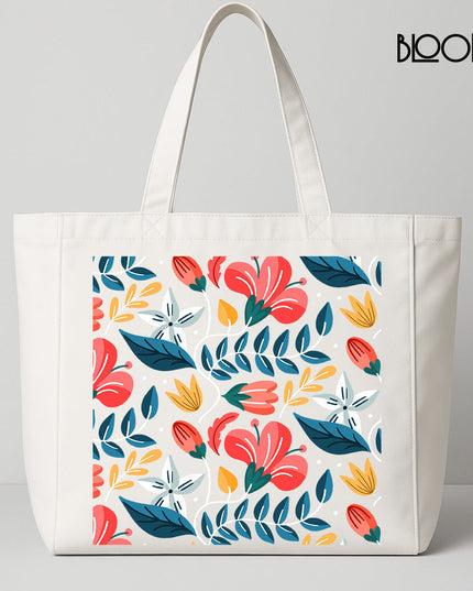 Spring Petals Pattern Tote