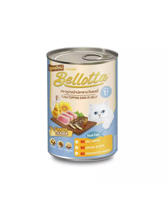 Bellotta Real Tuna Topping Saba in Jelly 400g – Premium Wet Cat Food