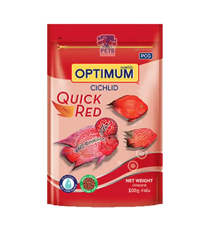 Optimum Cichlid Quick Red Fish Food (100gm)