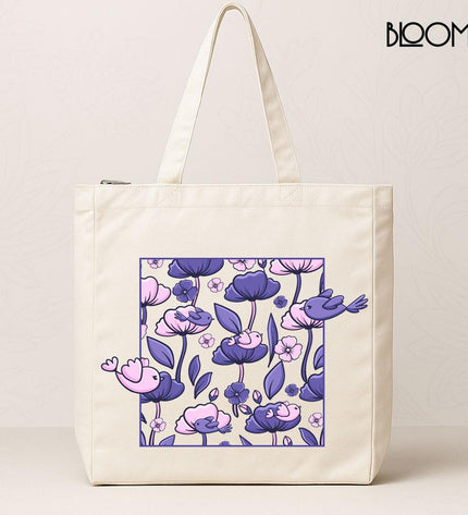 Lavender Birds & Blooms